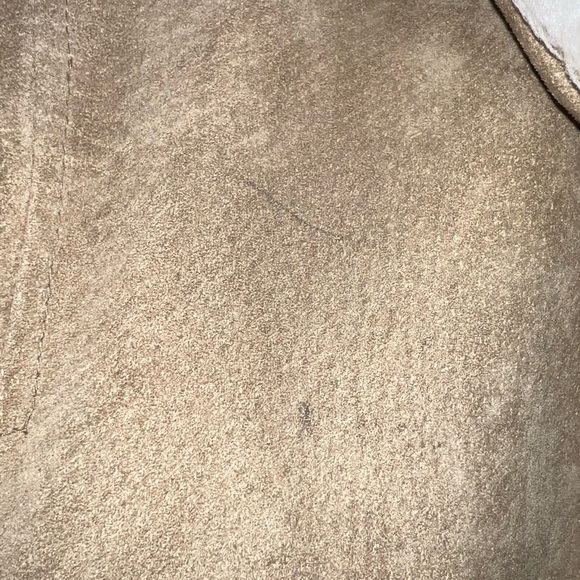 Vintage suede fur trench coat - Picture 5 of 7